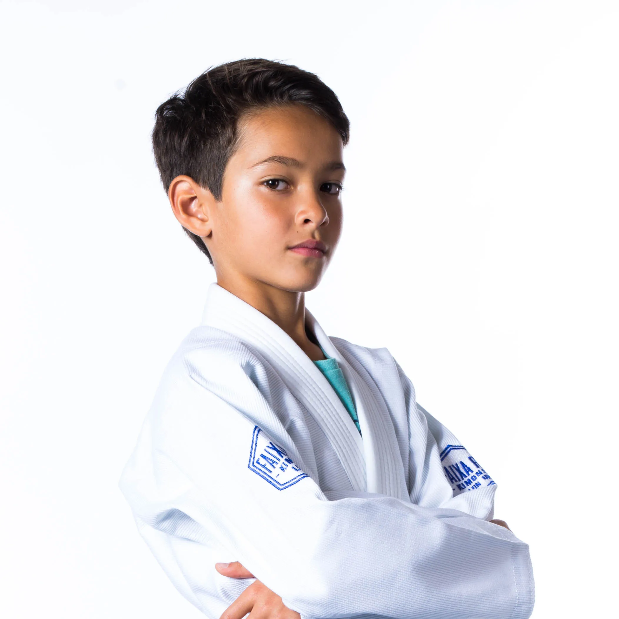 Kids Elite White Gi - Kid Posing